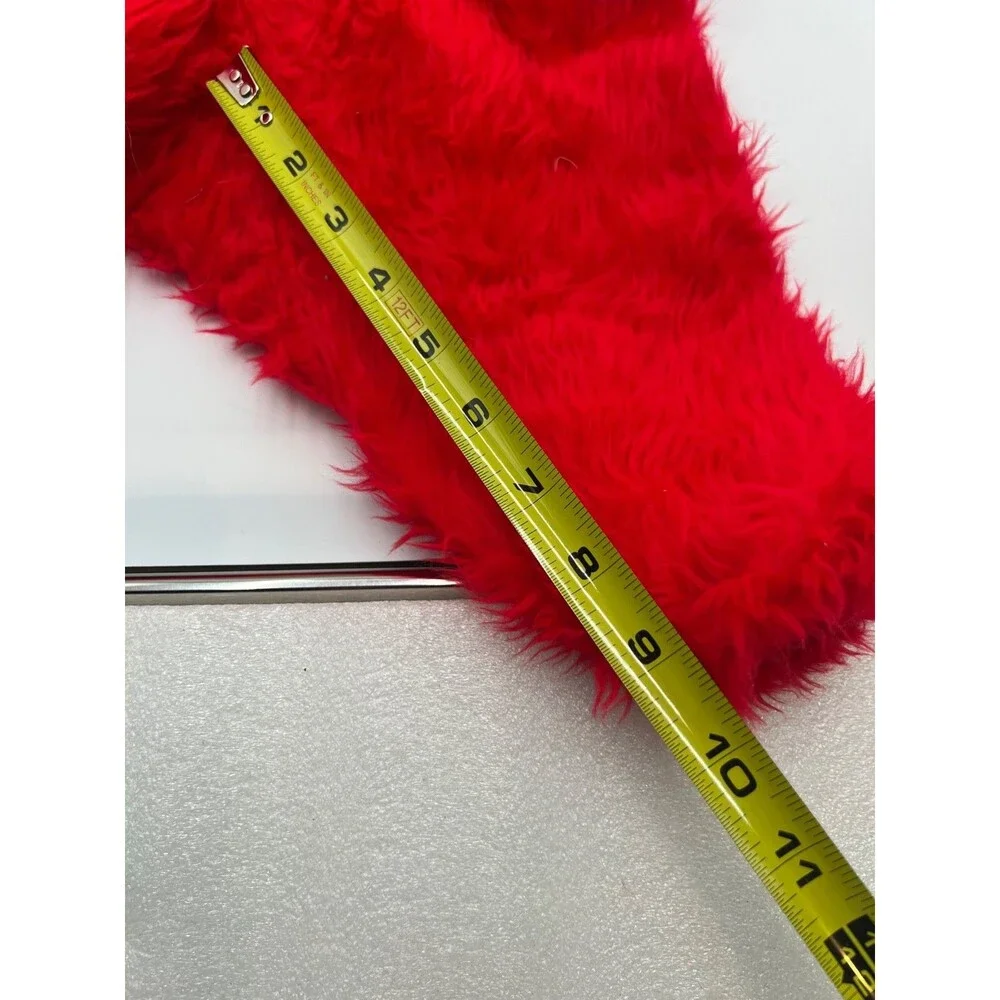 ELMO Sesame Street Comfy Soft REDFur Toddler 12 Month Halloween Costume slippers